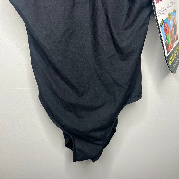 Carol Wior Swimsuit Women 14 One Piece Hawaii Flower Sheer Top Underwire VTG NWT - Picture 4 of 10